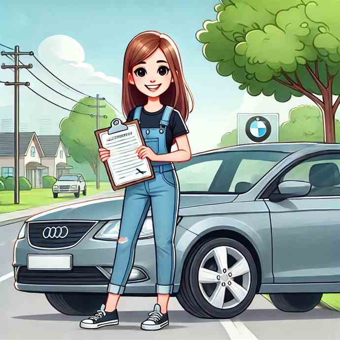 A woman feeling relieved after purchasing accident-only insurance