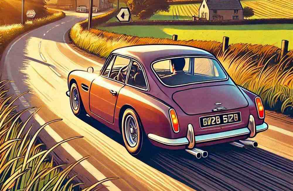 A car gliding through a quiet countryside scene, perfect for flexible monthly plans
