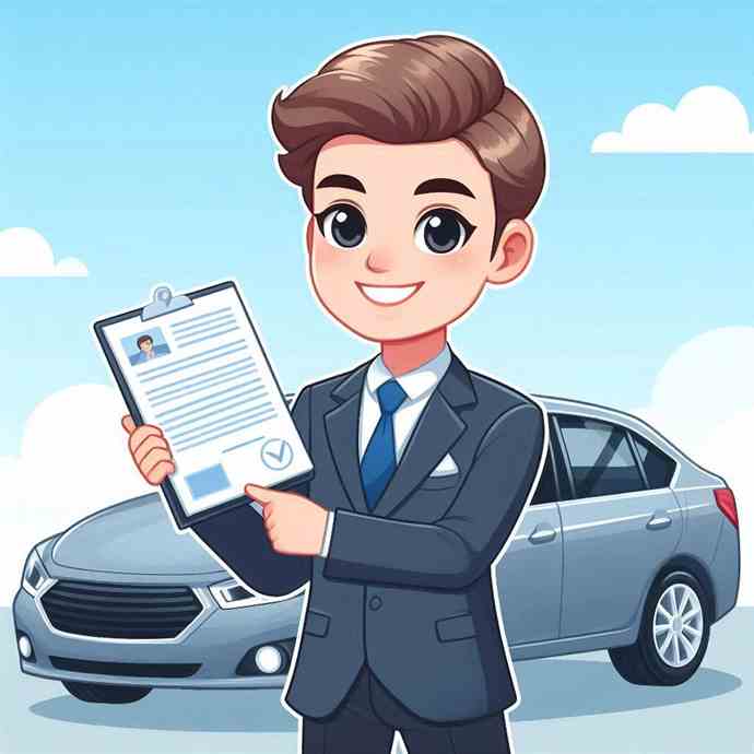A driver celebrating the ease of buying no-claims bonus insurance