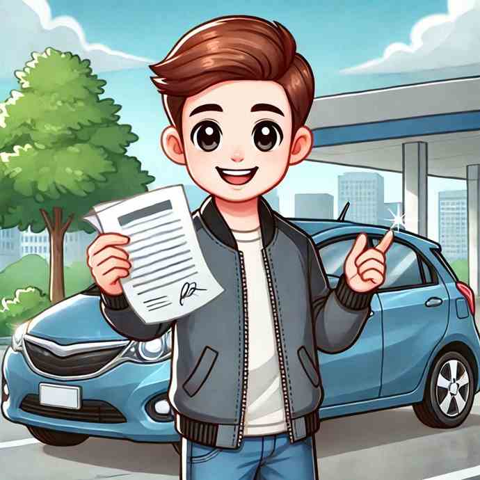A man happy to have sorted his high-mileage car insurance
